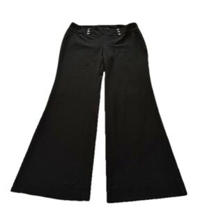 White House Black Market Legacy Wide Leg Trousers, Size 10R, Black